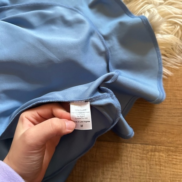 LUCY IN THE SKY Carisa Ruffle Dress In Pastel Blue - Picture 6 of 8